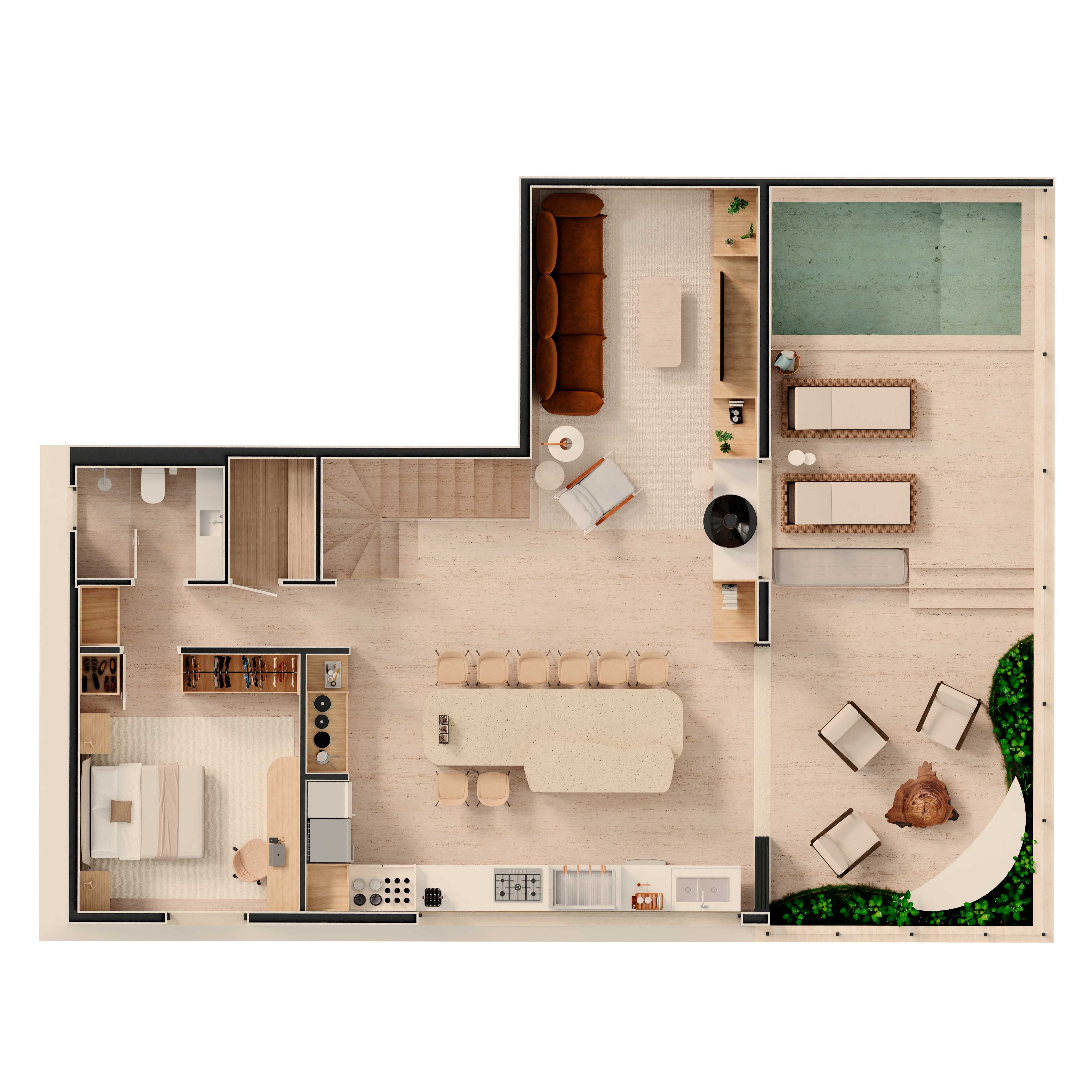 Planta - Cobertura à venda em São Paulo, Vila Nova Conceição, com 4 quartos, 303m² - ADIP Imóveis