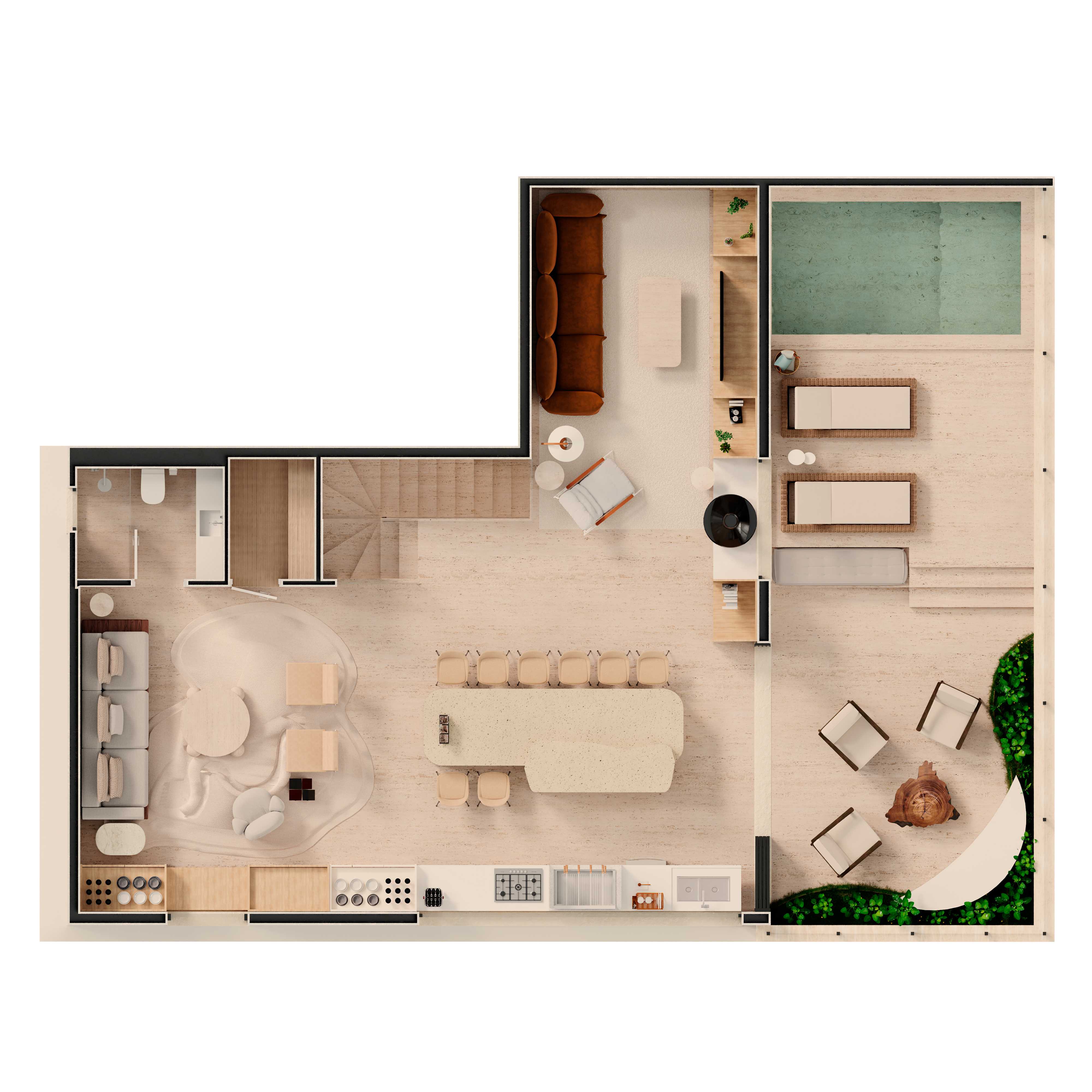Planta - Cobertura à venda em São Paulo, Vila Nova Conceição, com 4 quartos, 303m² - ADIP Imóveis