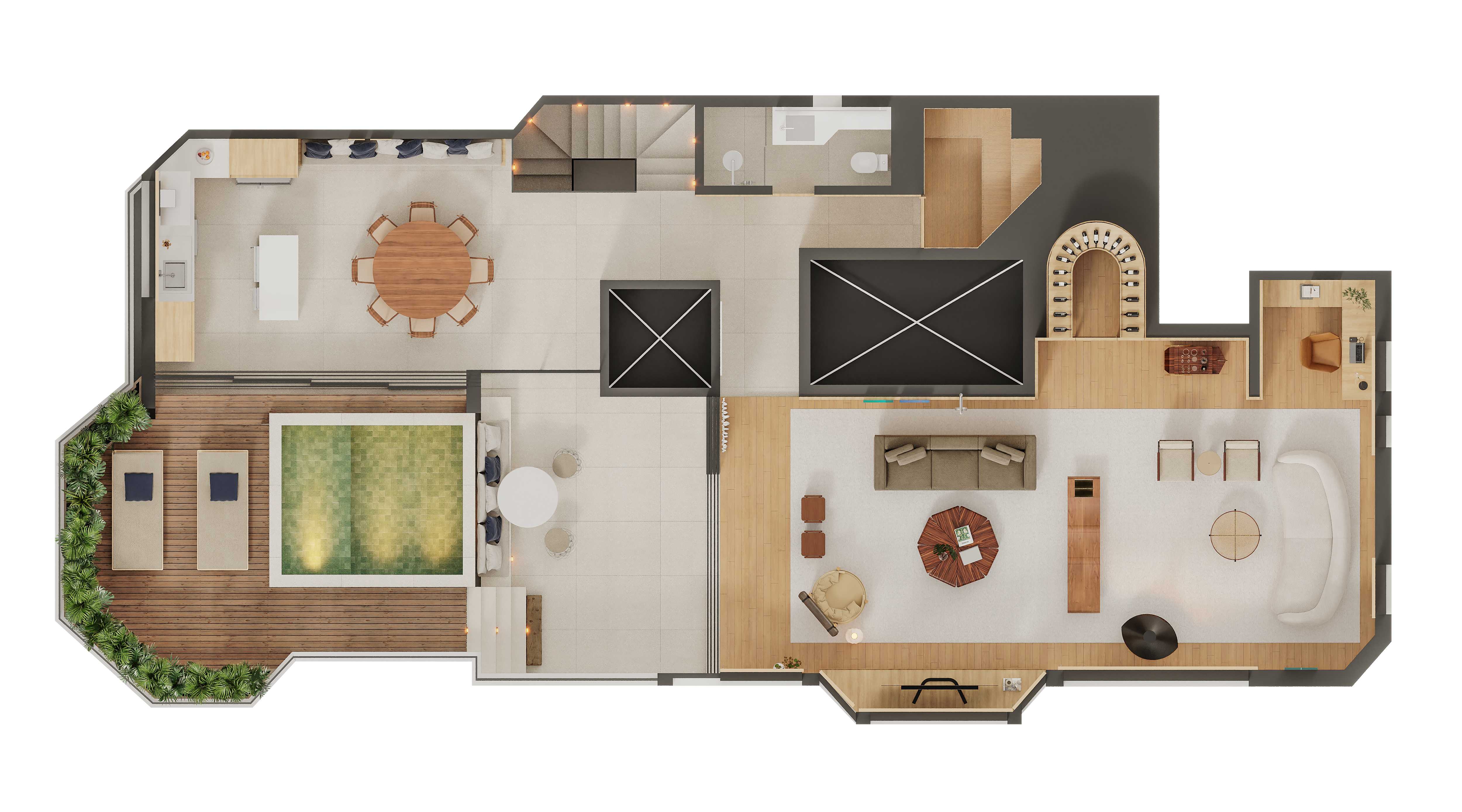 Planta - Cobertura à venda em São Paulo, Jardim Paulista, com 4 quartos, 377m² - ADIP Imóveis