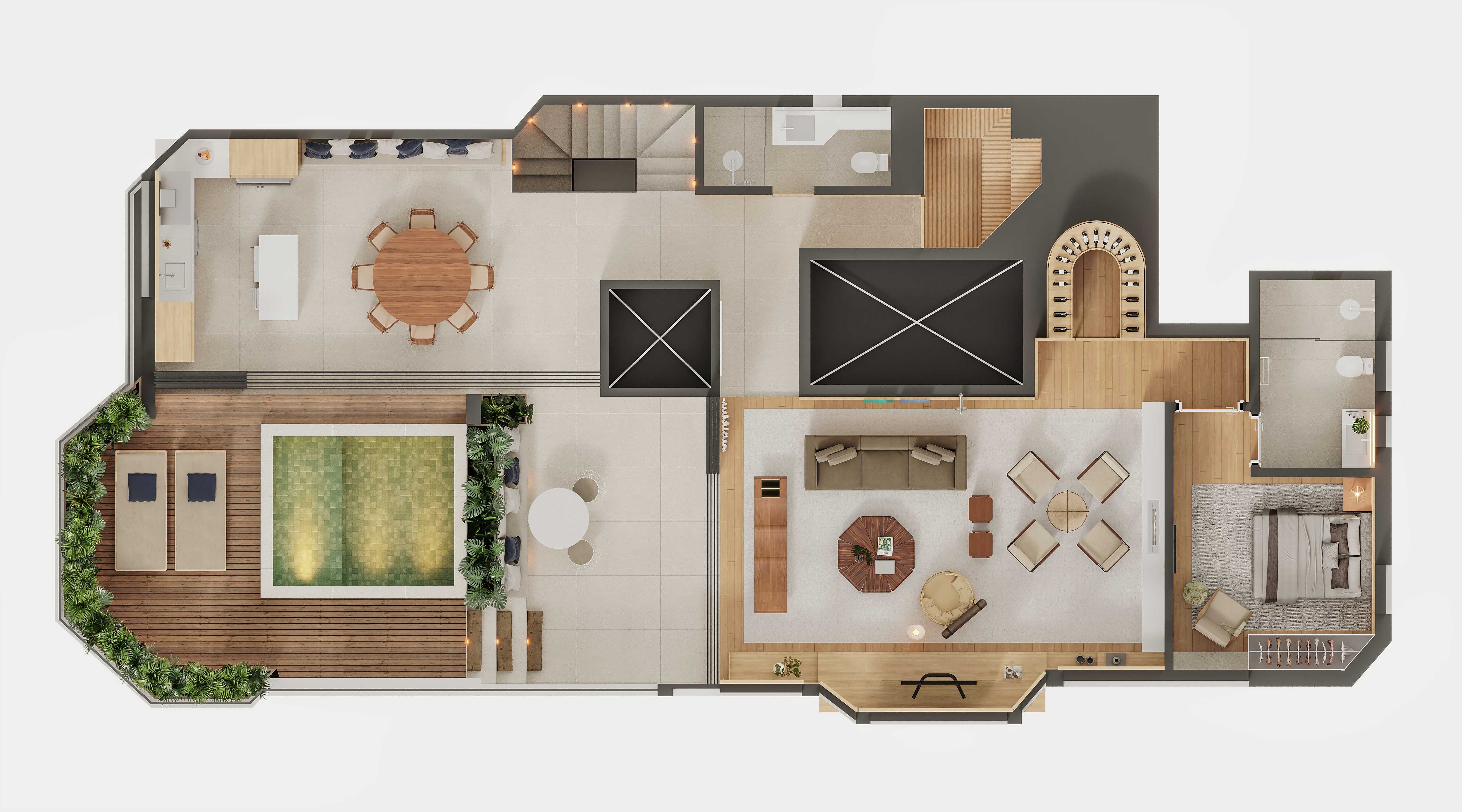 Planta - Cobertura à venda em São Paulo, Jardim Paulista, com 4 quartos, 377m² - ADIP Imóveis