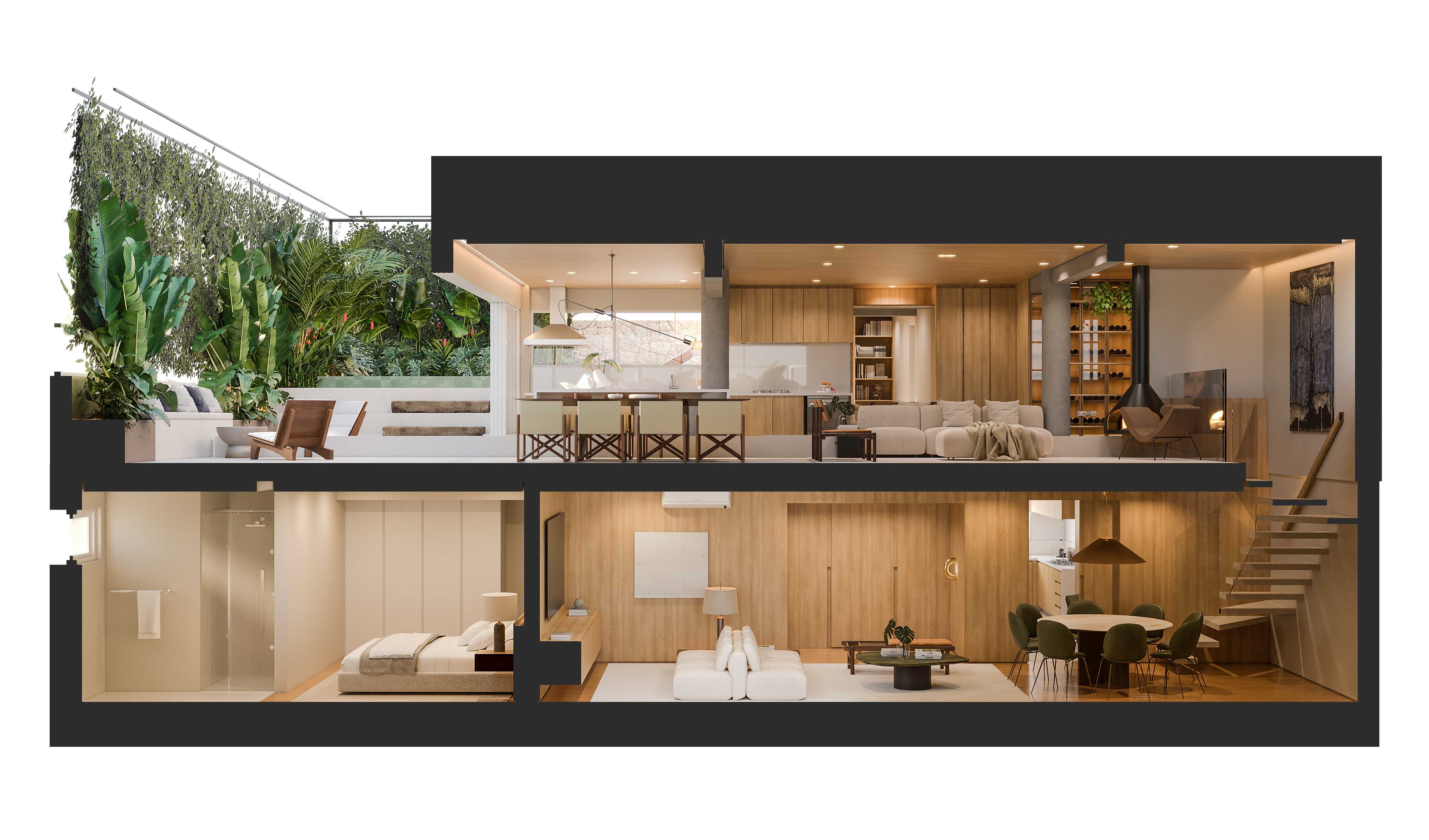Planta - Cobertura à venda em São Paulo, Jardim Europa, com 4 quartos, 378m² - ADIP Imóveis