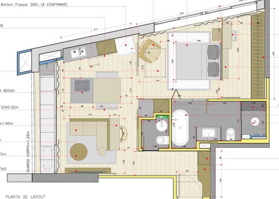 Planta - APARTAMENTO MOBILIADO DE  68 M2 NO W RESIDENCES - VISTA FUNCHAL - ADIP Imóveis